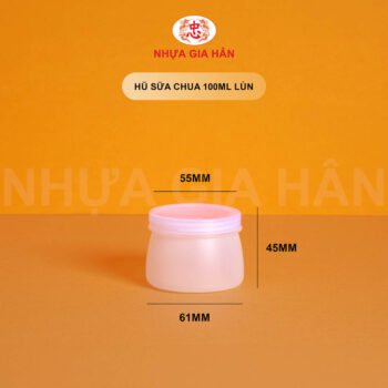 HŨ SỮA CHUA NHỰA HDPE 100ML LÙN - Ảnh 6