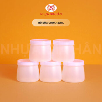 HŨ SỮA CHUA NHỰA HDPE 120ML - Ảnh 2