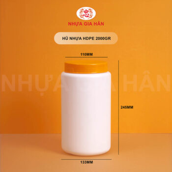 HŨ NHỰA 2000GR